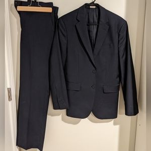 Banana Republic Dark Navy Pinstripe Suit